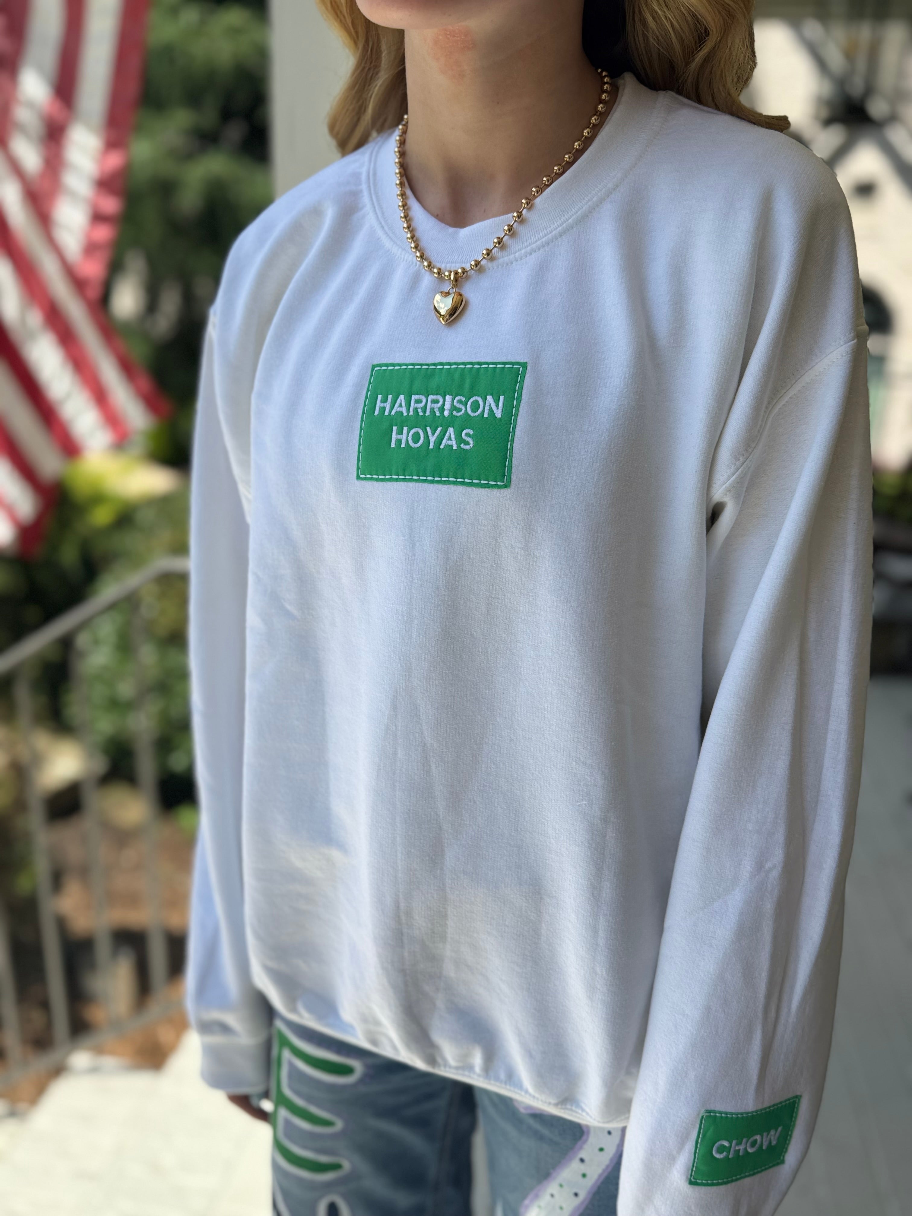Harrison Hoyas Patch Crewneck Sweatshirt