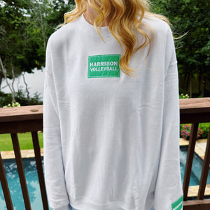 Harrison Hoyas Volleyball Patch Crewneck Sweatshirt