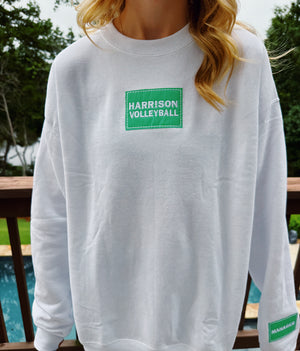 Harrison Hoyas Volleyball Patch Crewneck Sweatshirt