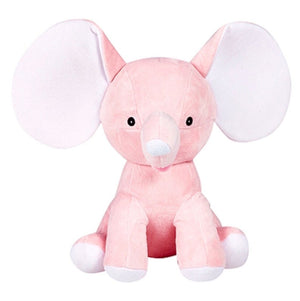 Pink Grey Birth Announcement Elephant Newborn Gift